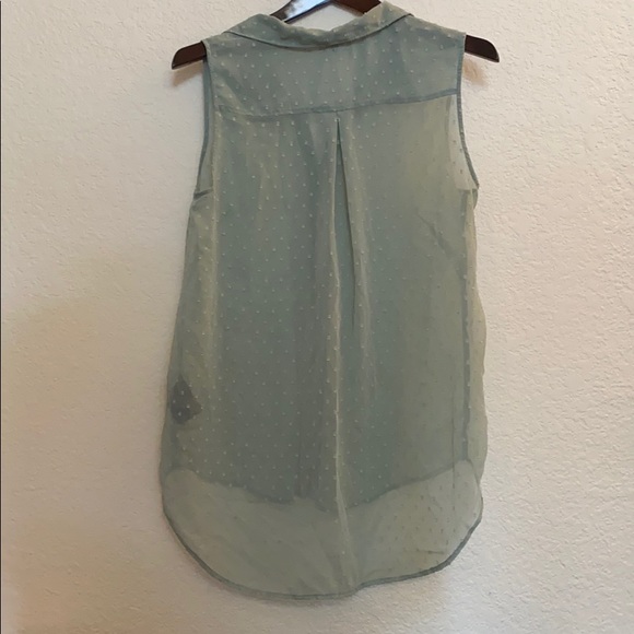 H&M Sheer Mint Blouse - Picture 3 of 4